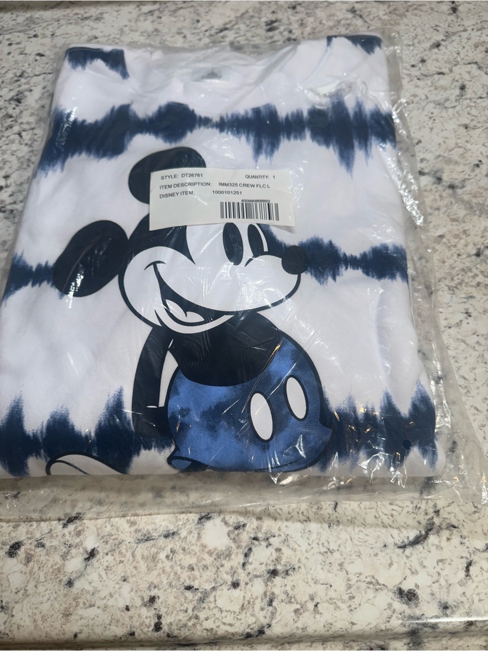 Disney White & Navy Tie-Dye Mickey Mouse Spirit Jersey. Size XXL. NWT - Picture 2 of 7